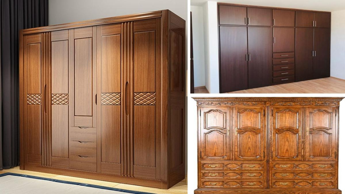عکس شاخص سه مدل کابینت قهوه‌ای نئوکلاسیک و مدرن
