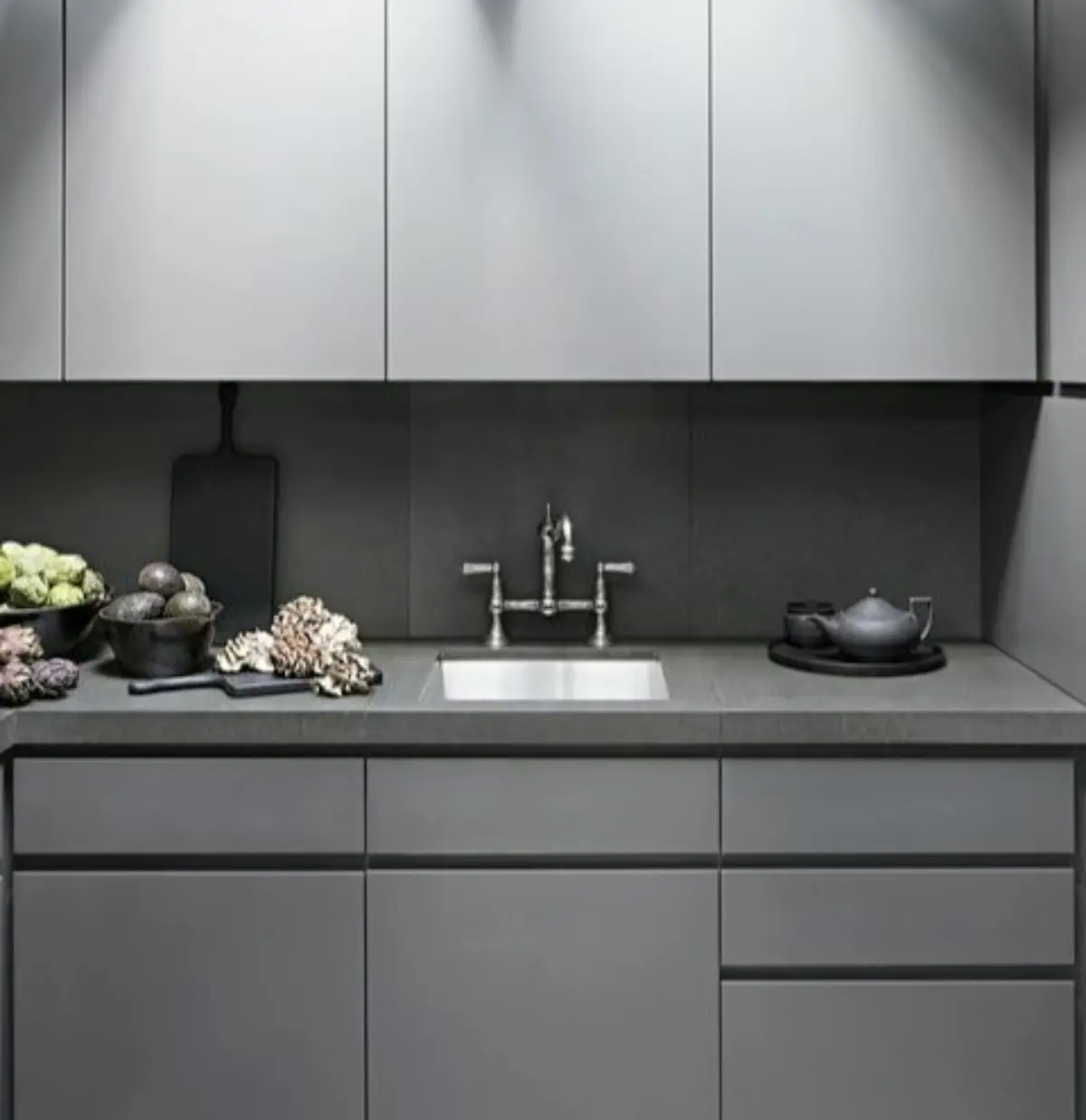 کابینت ام دی اف مدرن سفید طوسی