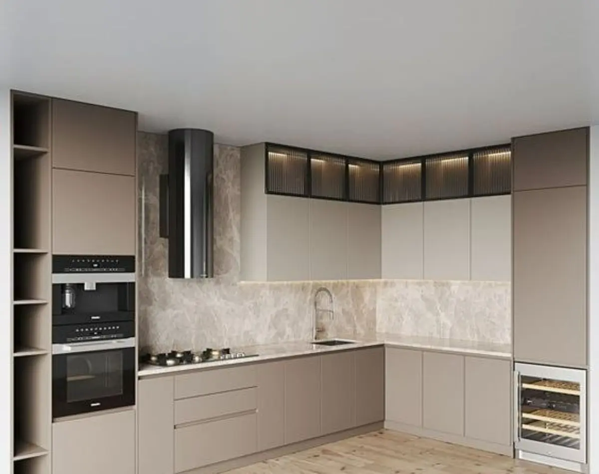 کابینت ام دی اف سفید کرم مدرن