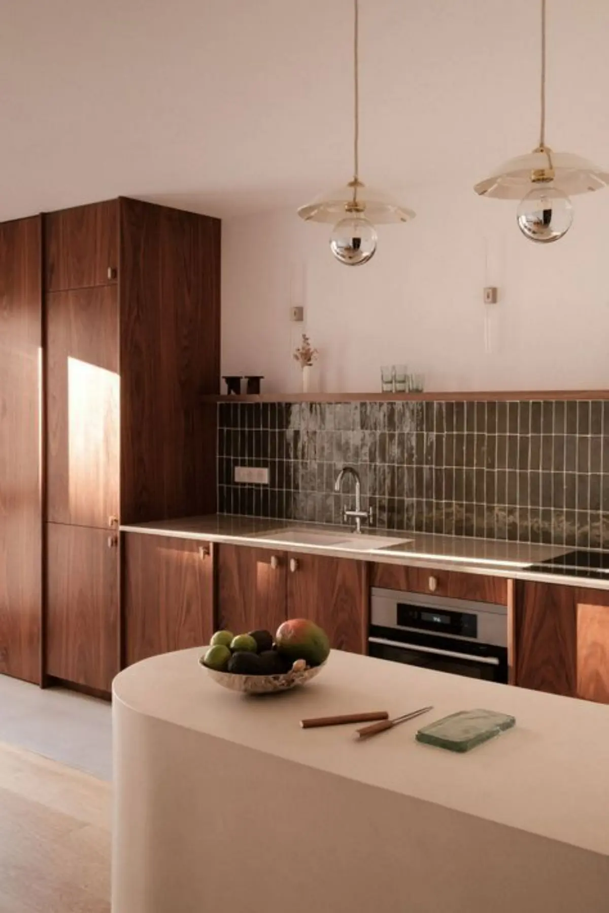 دستگیره بیضی کابینت چوبی مدرن
