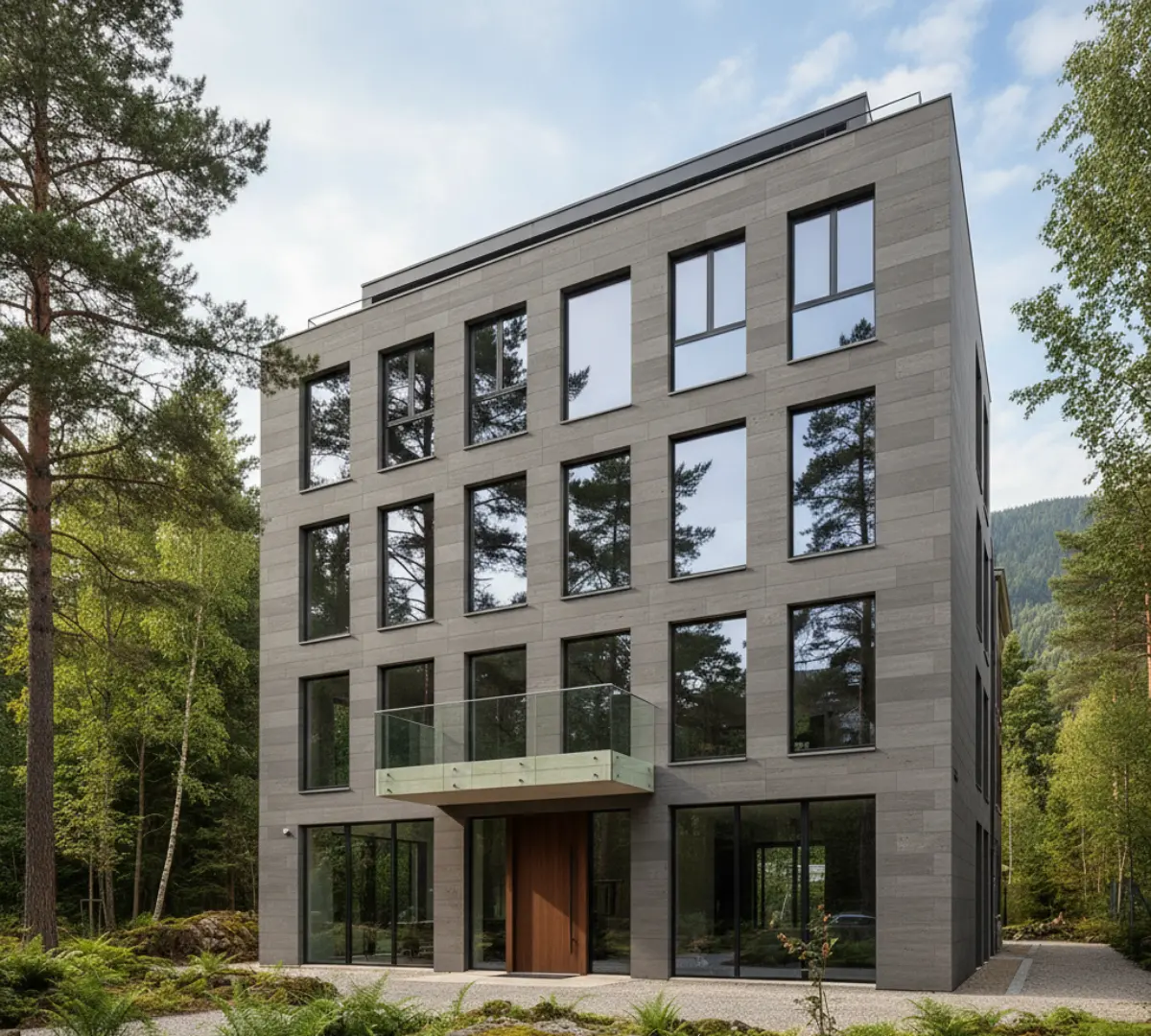 سنگ تراورتن نما به رنگ مشکی