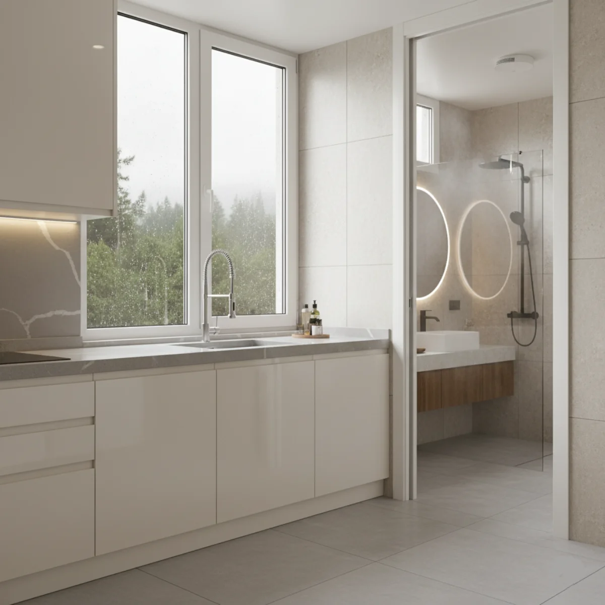 بازسازی حمام خانه مدرن