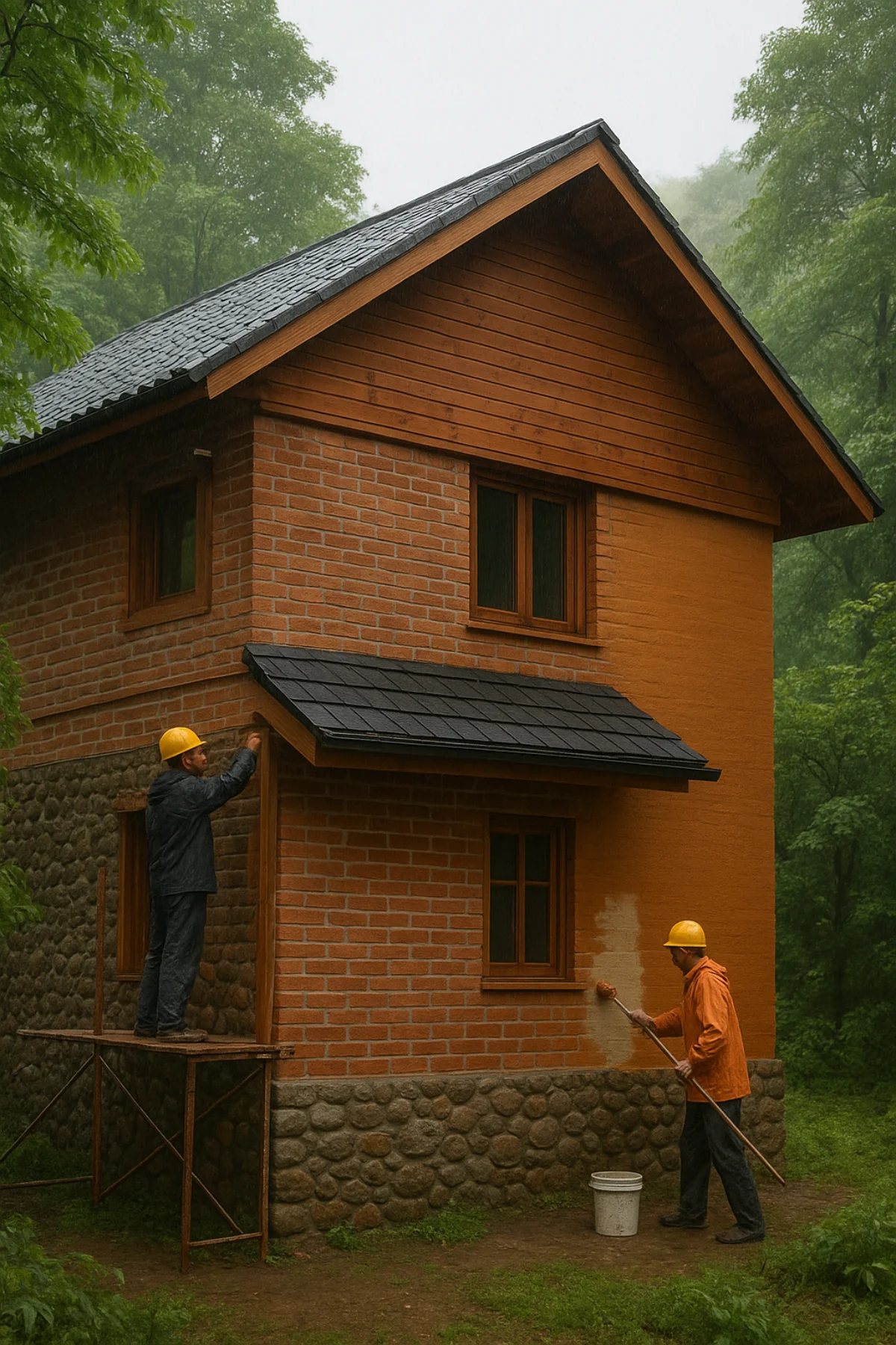 بازسازی خانه با مصالح بومی و طبیعی