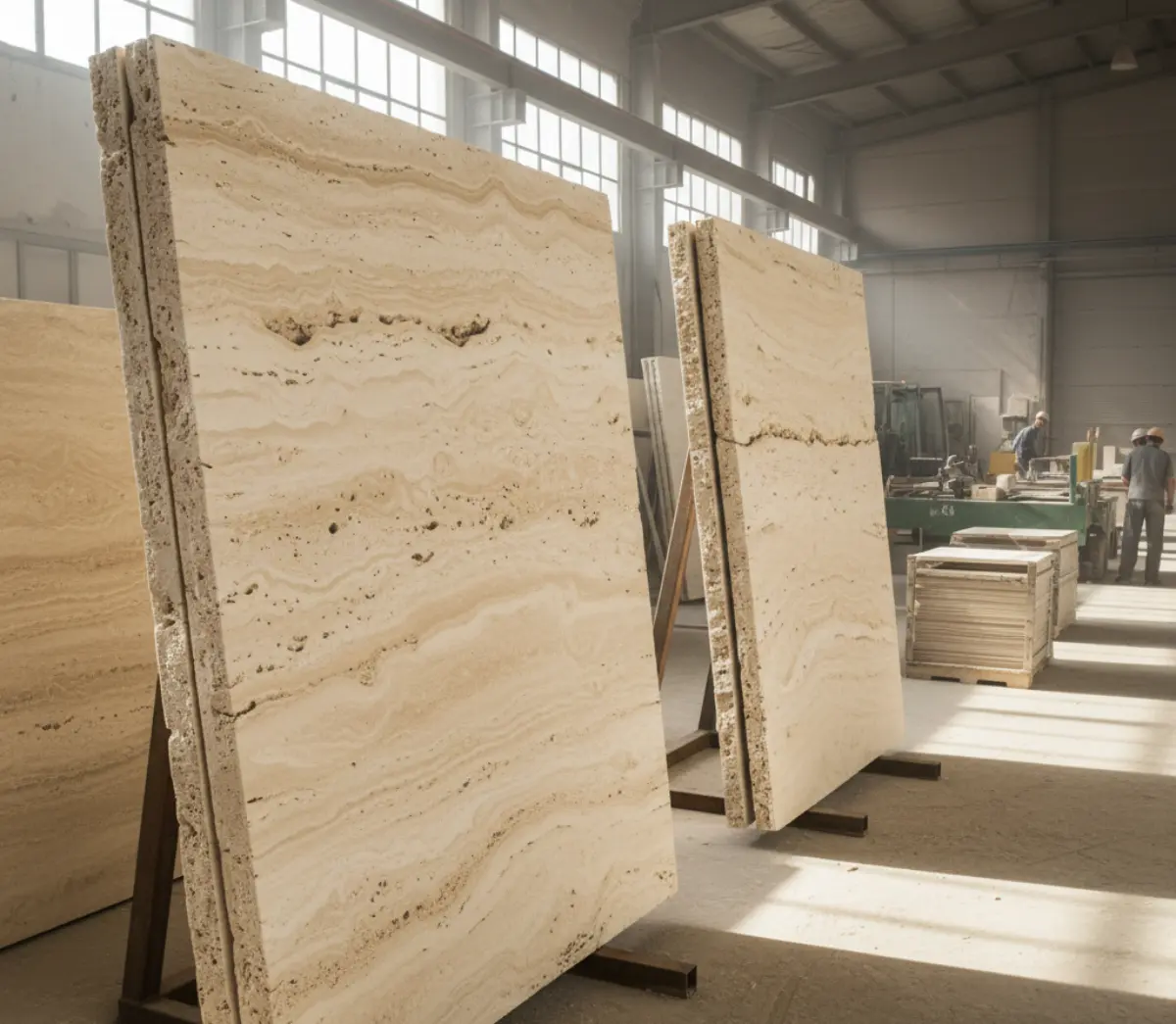 سنگ تراورتن کرم روشن