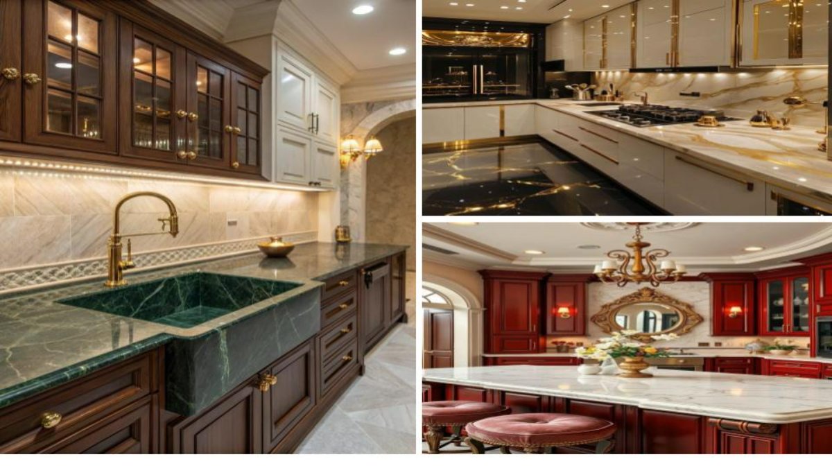 تصویر شاخص انواع مدل‌های صفحه کابینت گارنت در آشپزخانه مدرن