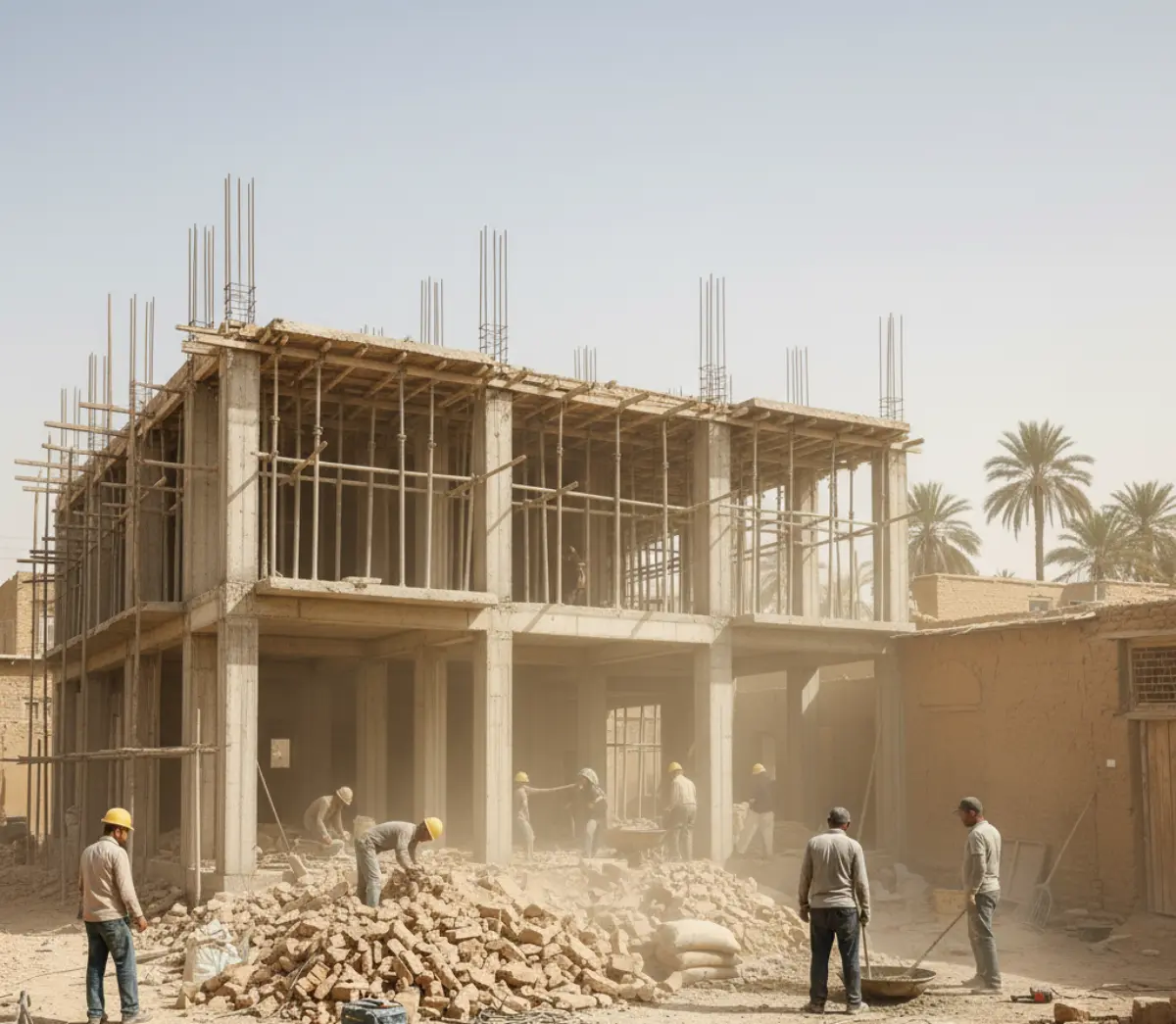 بازسازی ساختمان در اهواز با ریزگردها