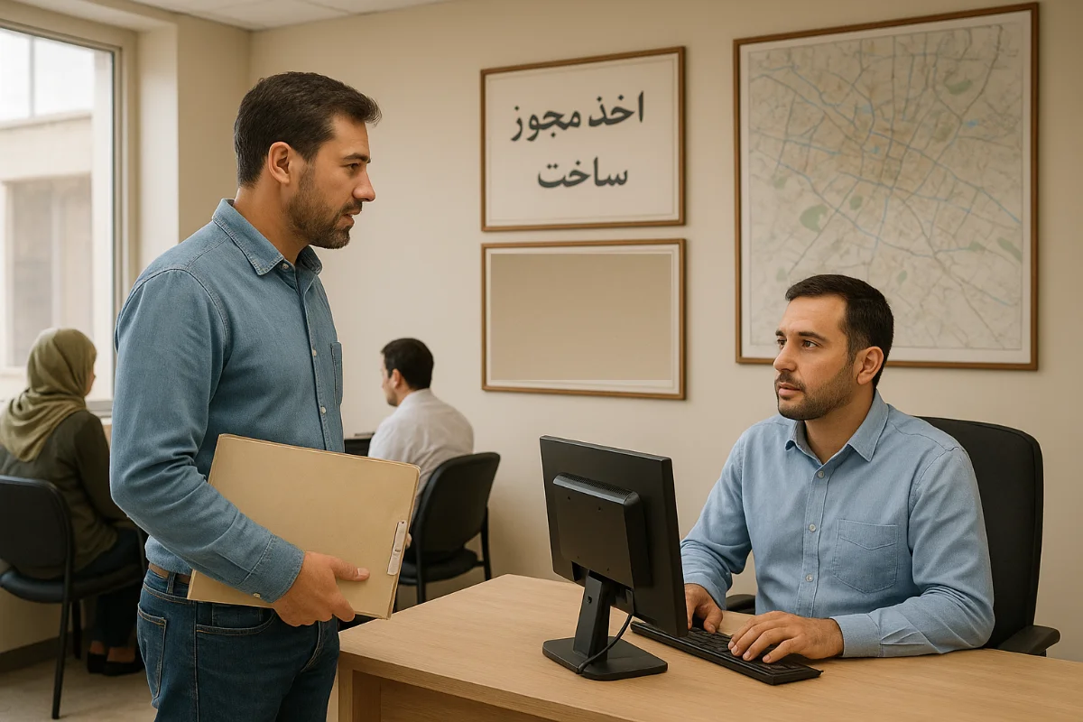 اخذ مجوزهای مربوط به بازسازی خانه در شیراز