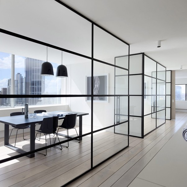 بهترین پارتیشن شیشه‌ای اداری برای بهینه‌سازی فضای کار مدرن