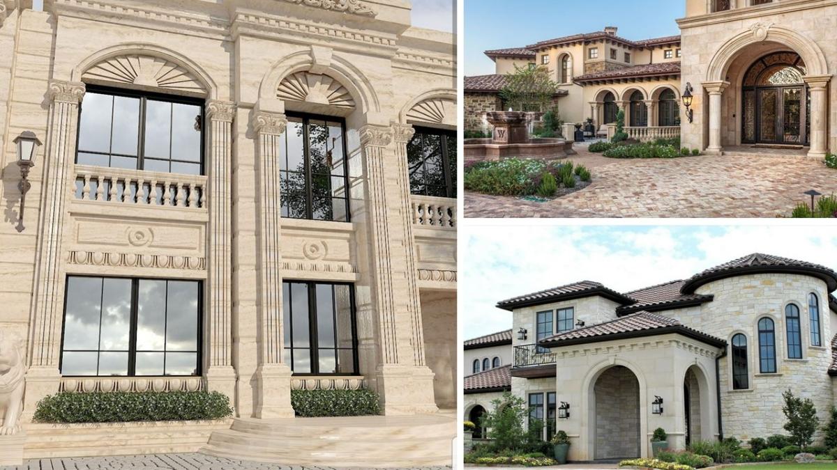 تصویر شاخص انواع نمای رومی با سنگ تراورتن