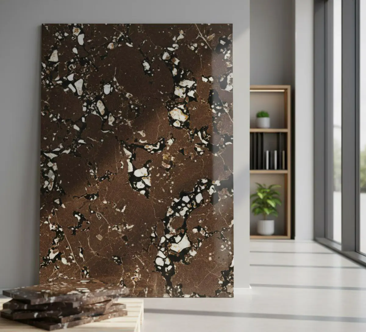 سنگ اکلریلیک کورین قهوهای