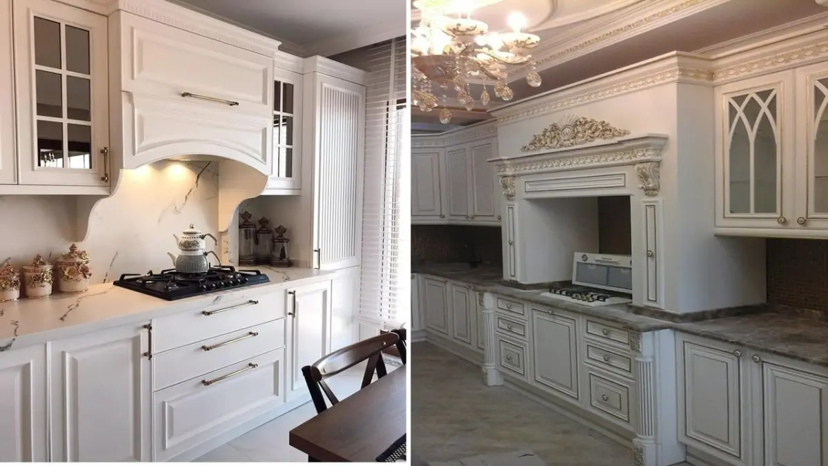 کابینت کلاسیک و نئوکلاسیک سفید