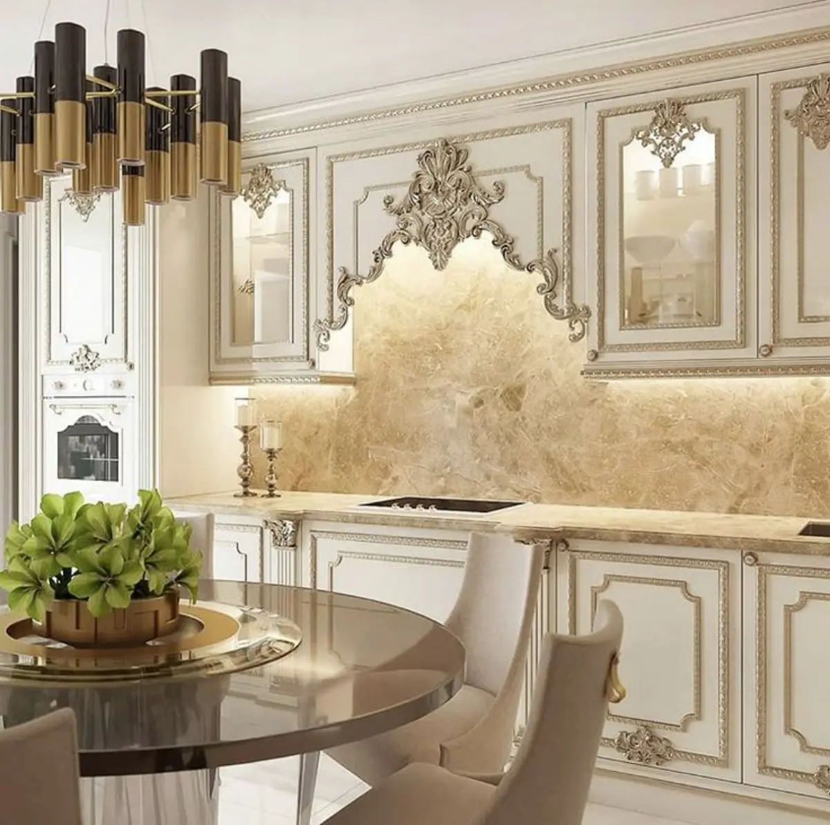 کابینت کلاسیک سفیذ