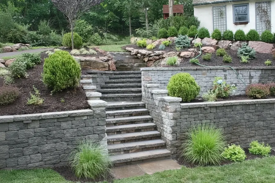 سنگ مالون دیوار تراش خورده در رنگ طوسی-خاکستری در ابعاد مختلف