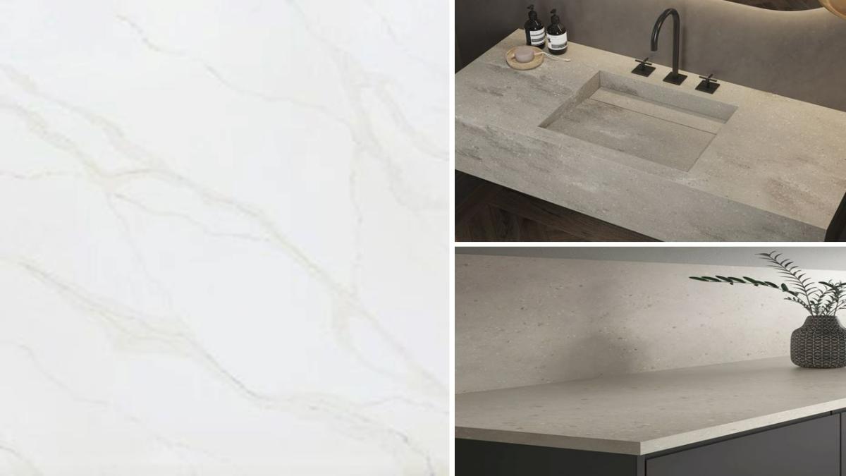 سنگ کورین سفید برای صفحه کابینت و روشویی