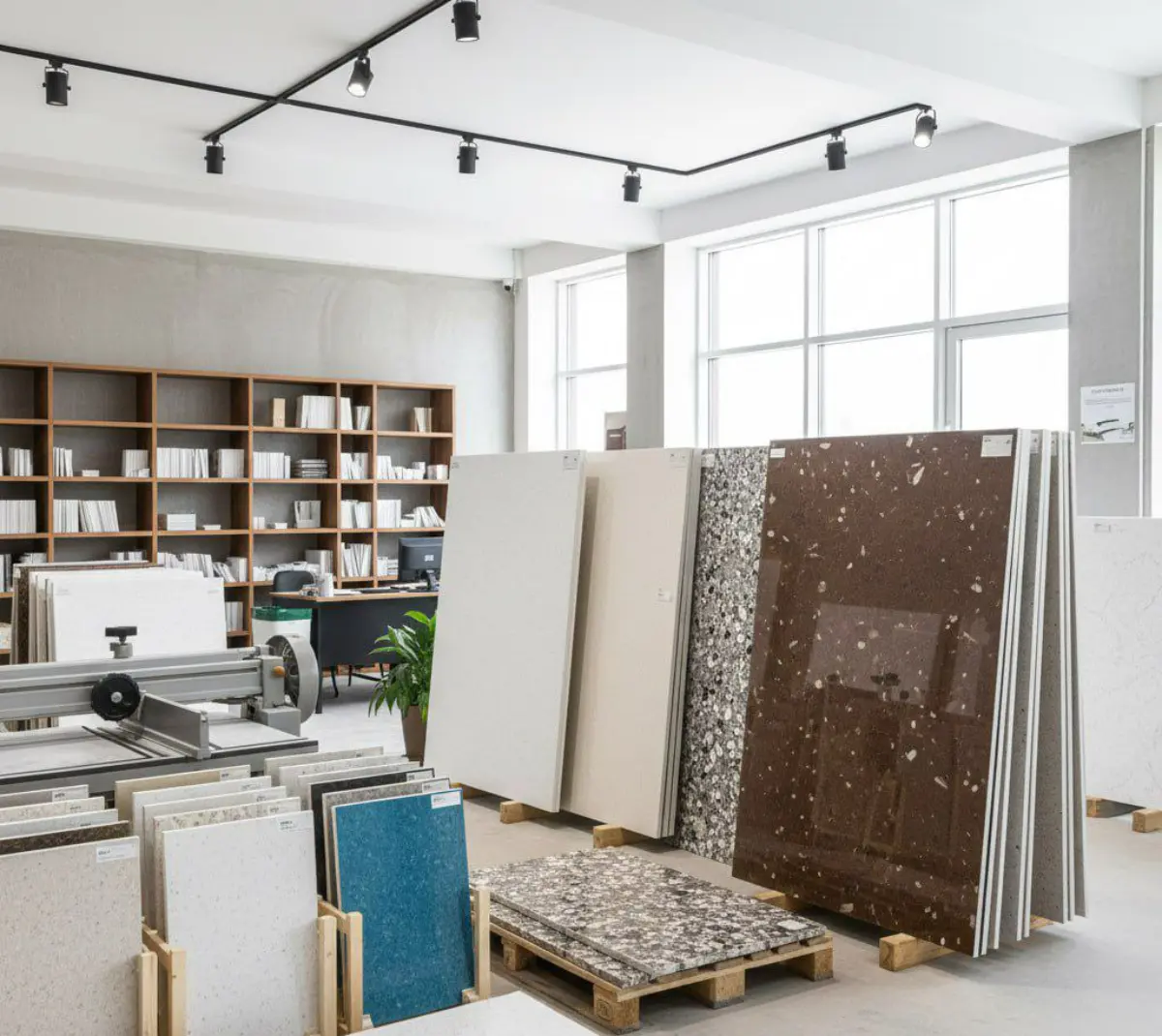 انواع رنگ سنگ کورین در مغازه سنگ فروشی