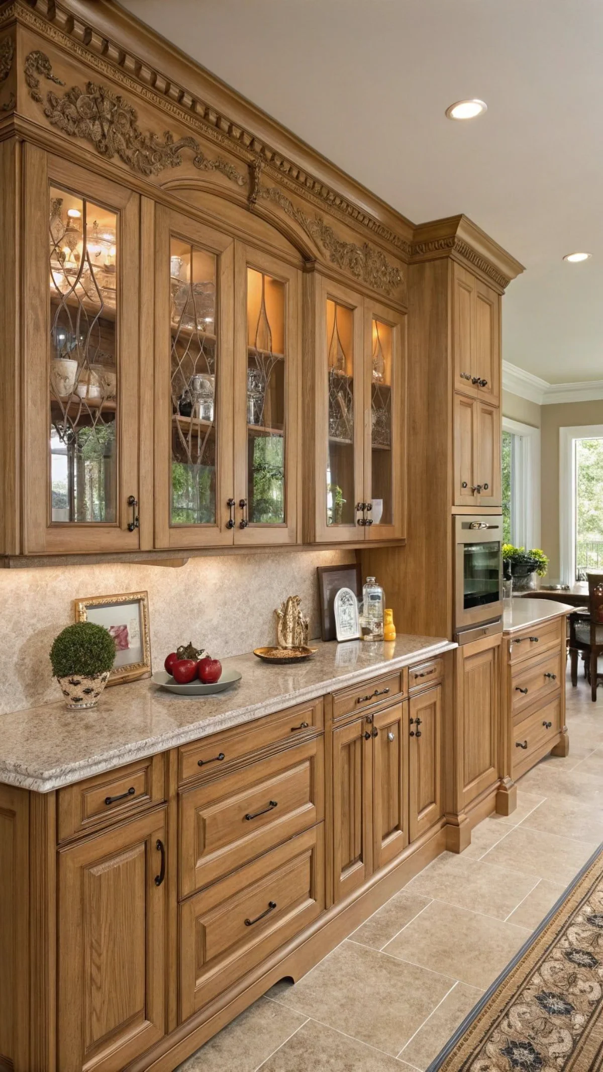 کابینت کلاسیک قهوهای