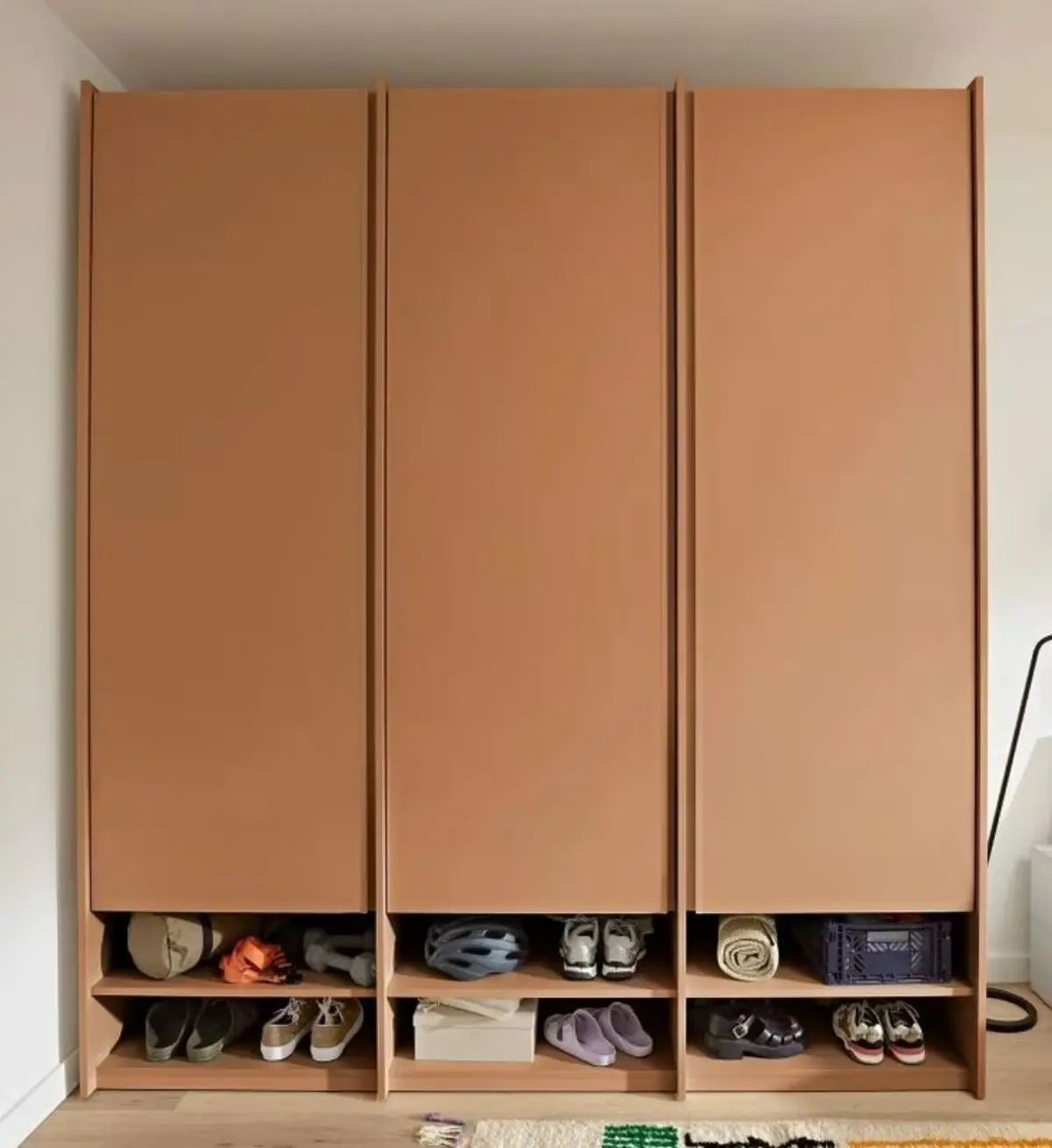 کمد دیواری جادار مدرن گلبهی