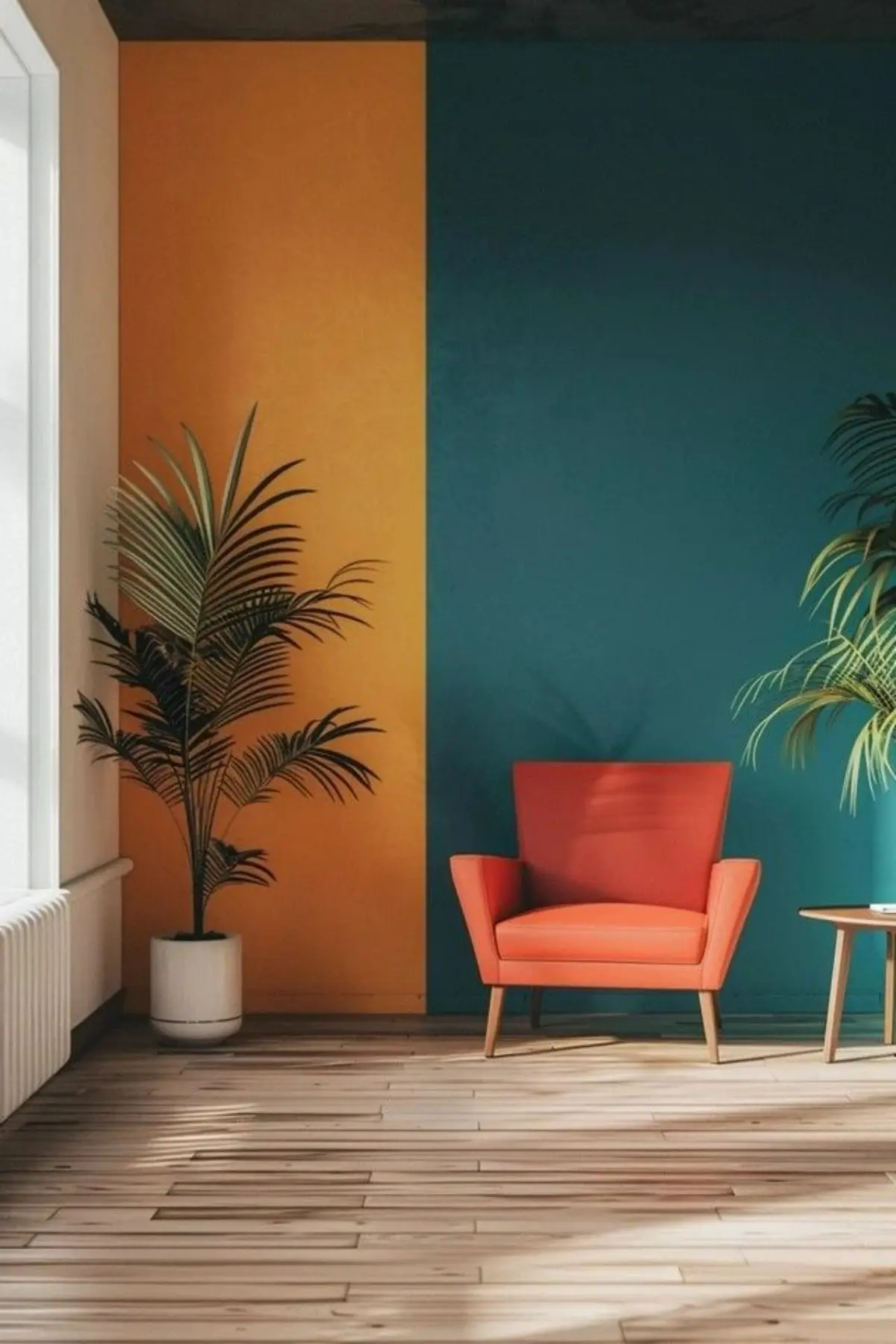 رنگ نانو زرد و آبی برای دیوار پذیرایی