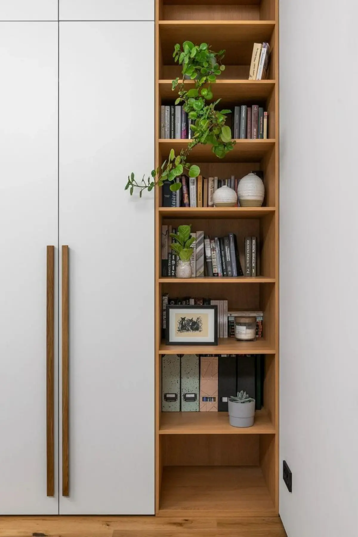 کمد دیواری مدرن سفید چوبی