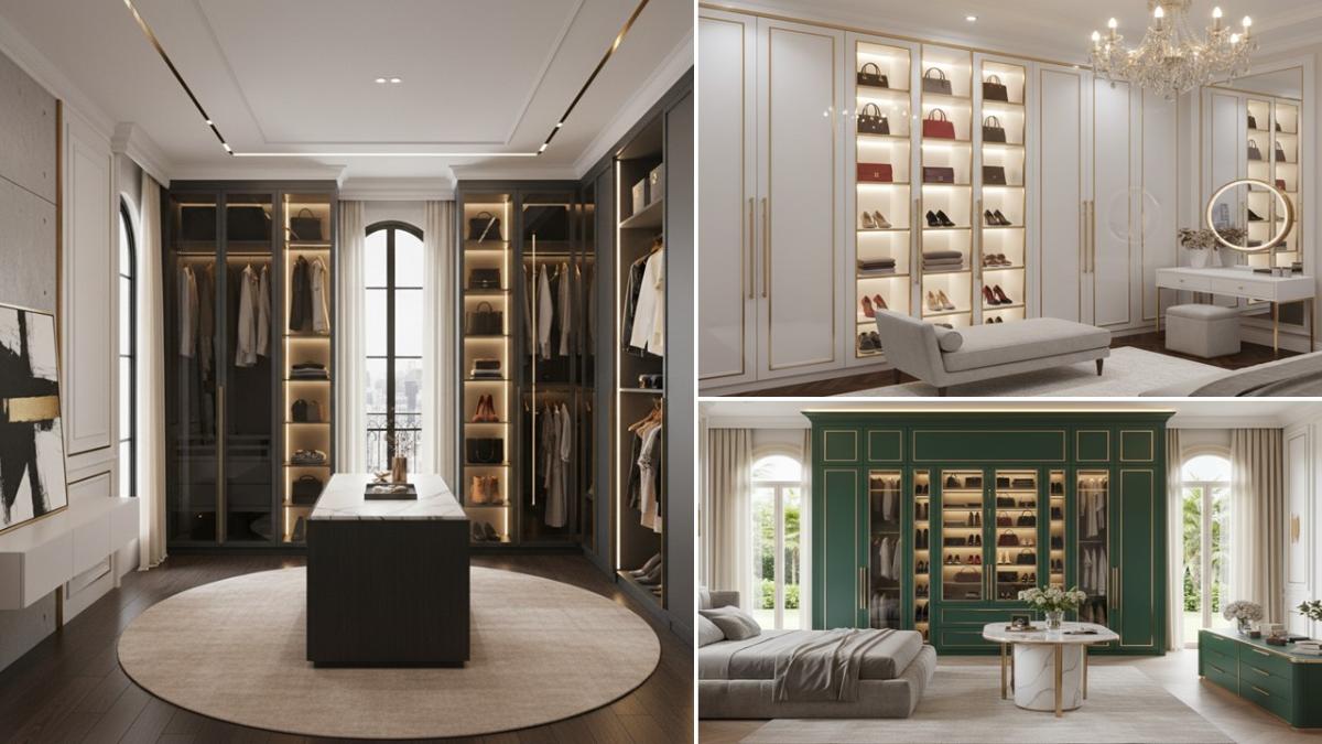 تصویر شاخص کمد دیواری پلی اورتان سفید و سبز