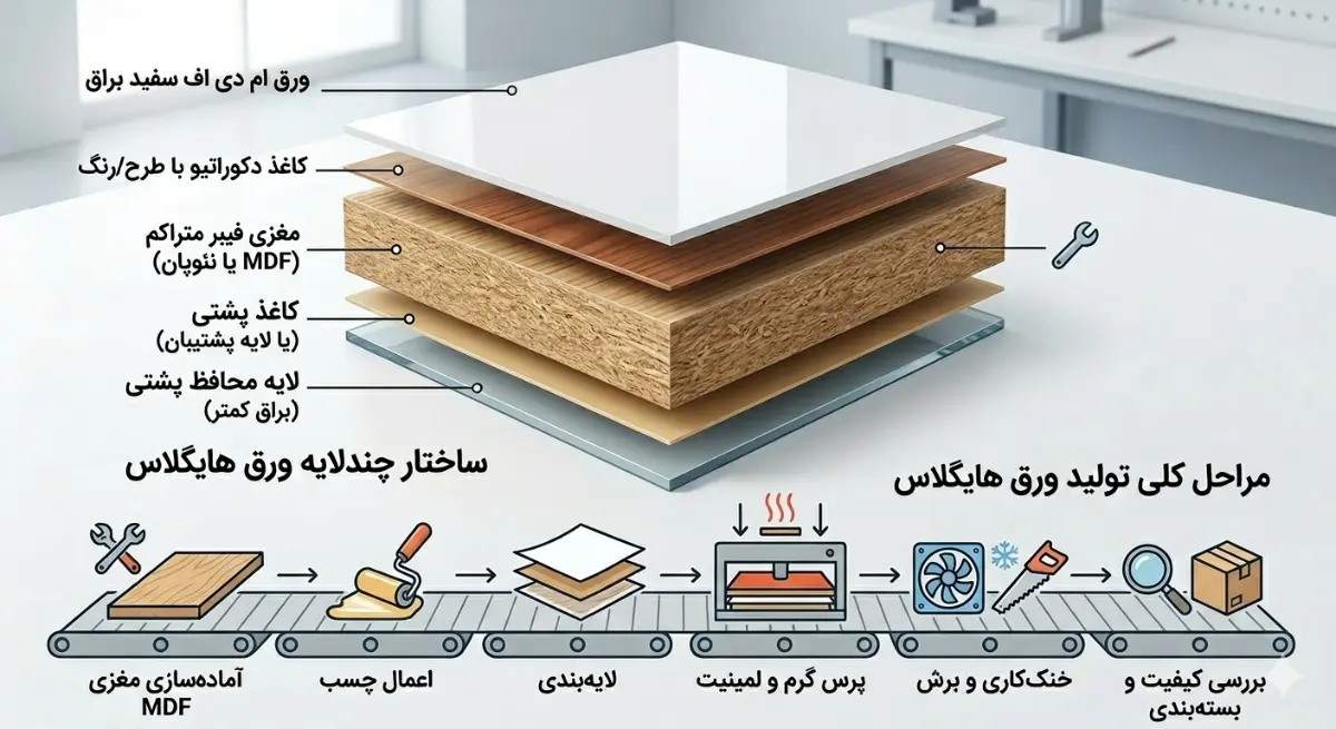 مراحل تولید ورق هایگلاس